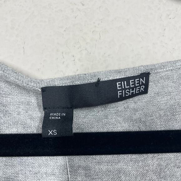 Eileen Fisher Womens Size XS Cashmere Cotton Embellished Sequin Tank Gray - Picture 7 of 10